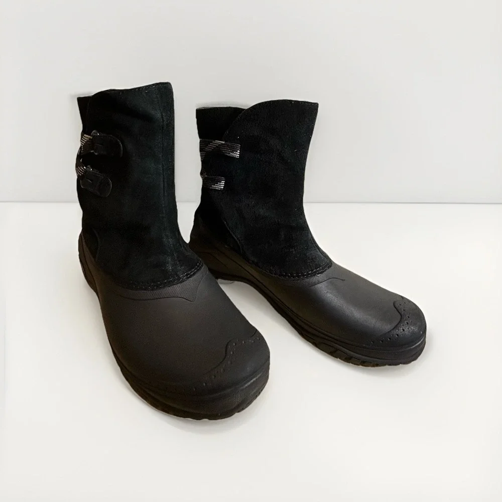 North Face SHELLISTA II Women WaterProof Leather Shorty Boots Shoes Black Size 8